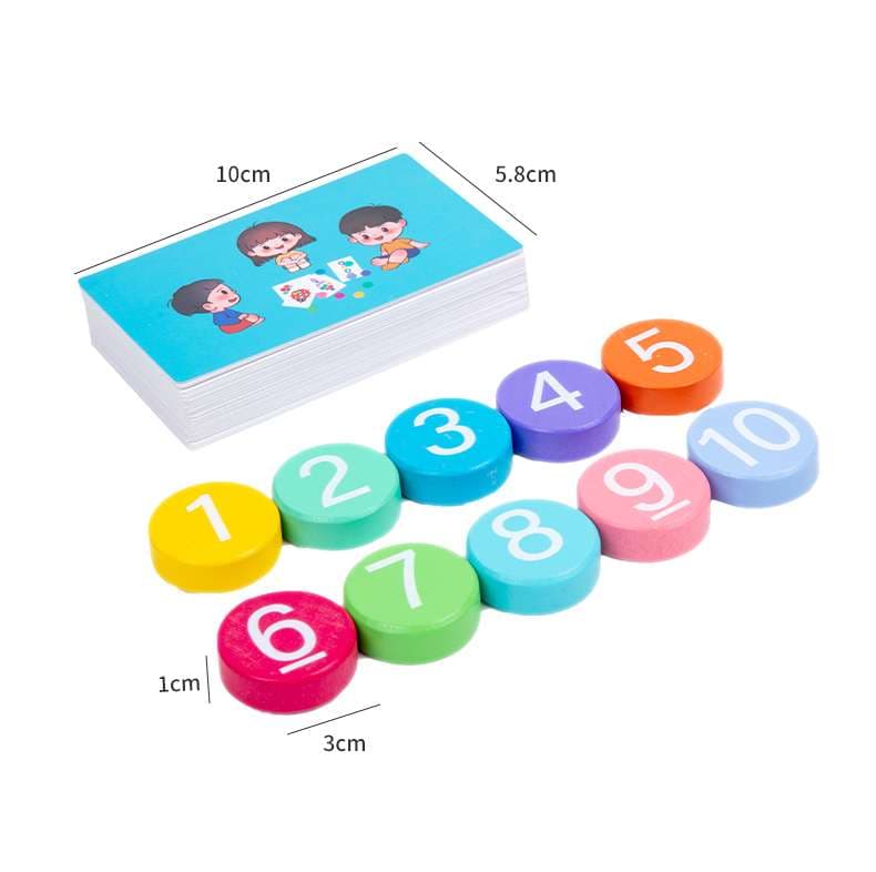 知育玩具の計算カード
