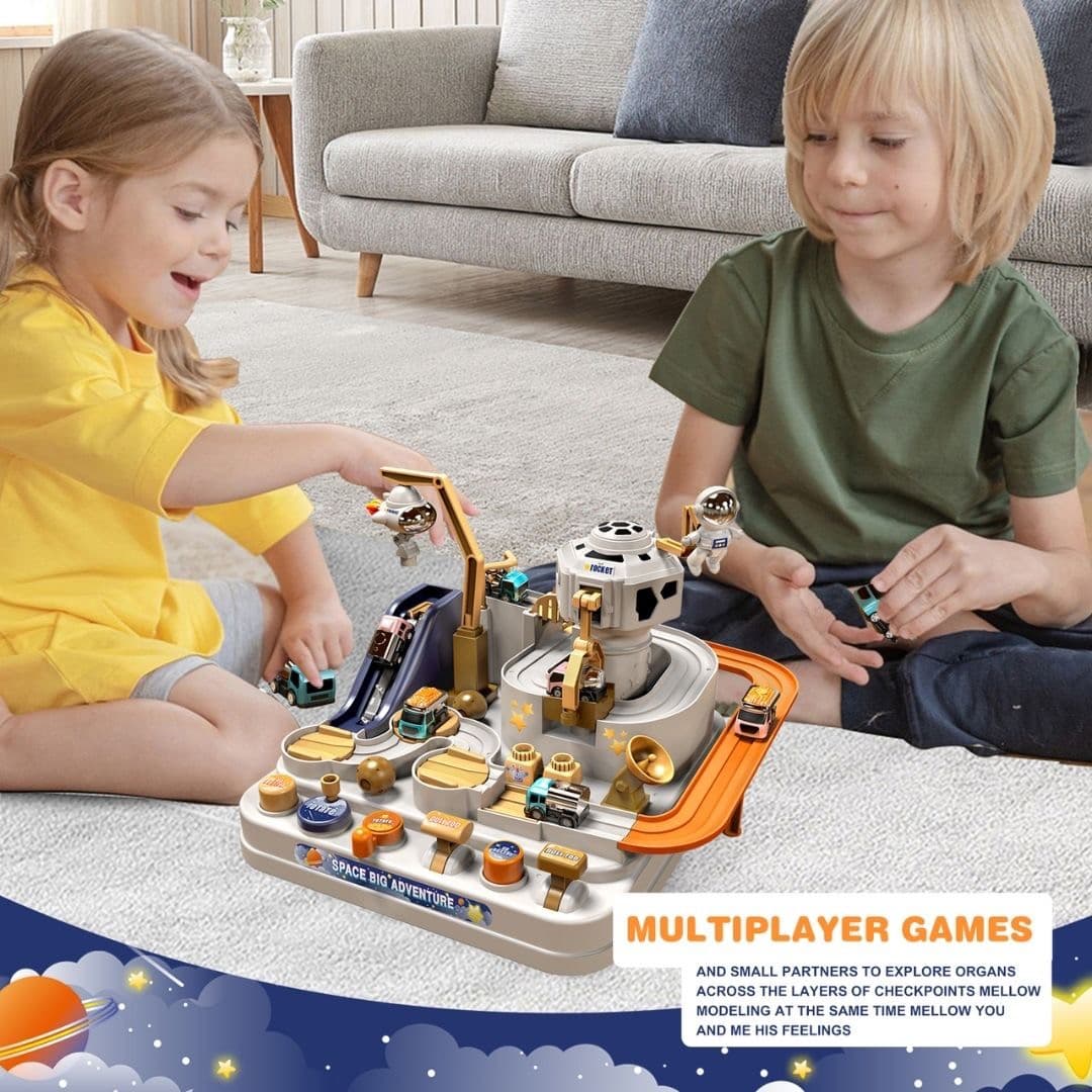 宇宙ステーション軌道レール 6歳からの知育玩具セット