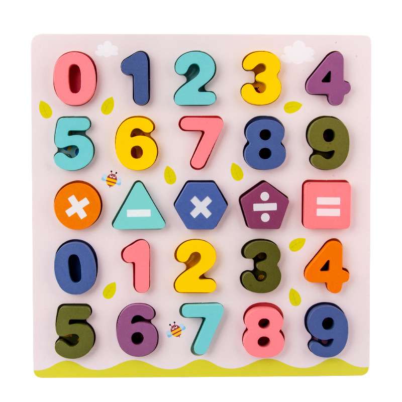 知育玩具 アルファベットと数字のパズル
