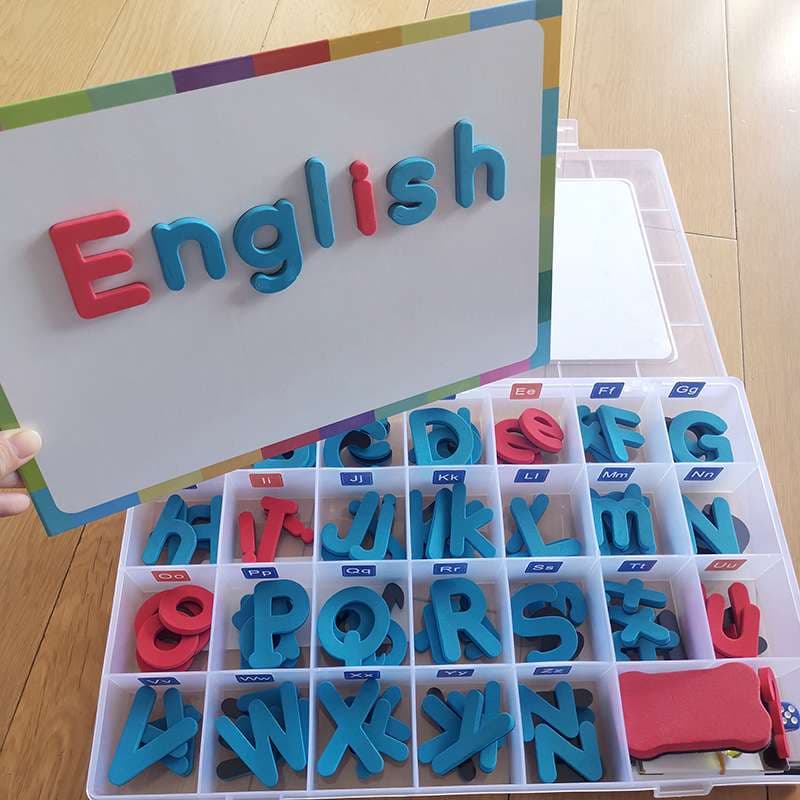 知育玩具 アルファベットと数字のパズルセット