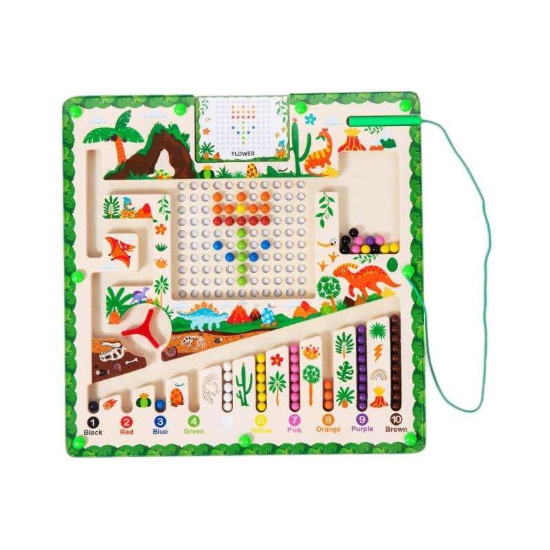 知育玩具 恐竜バラエティパズル盤