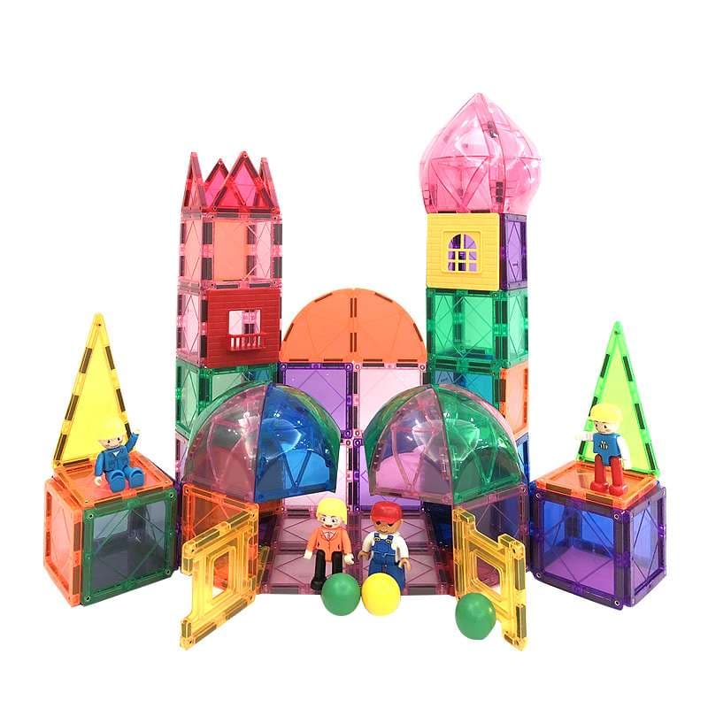 知育玩具 透明ブロック組立遊具セット