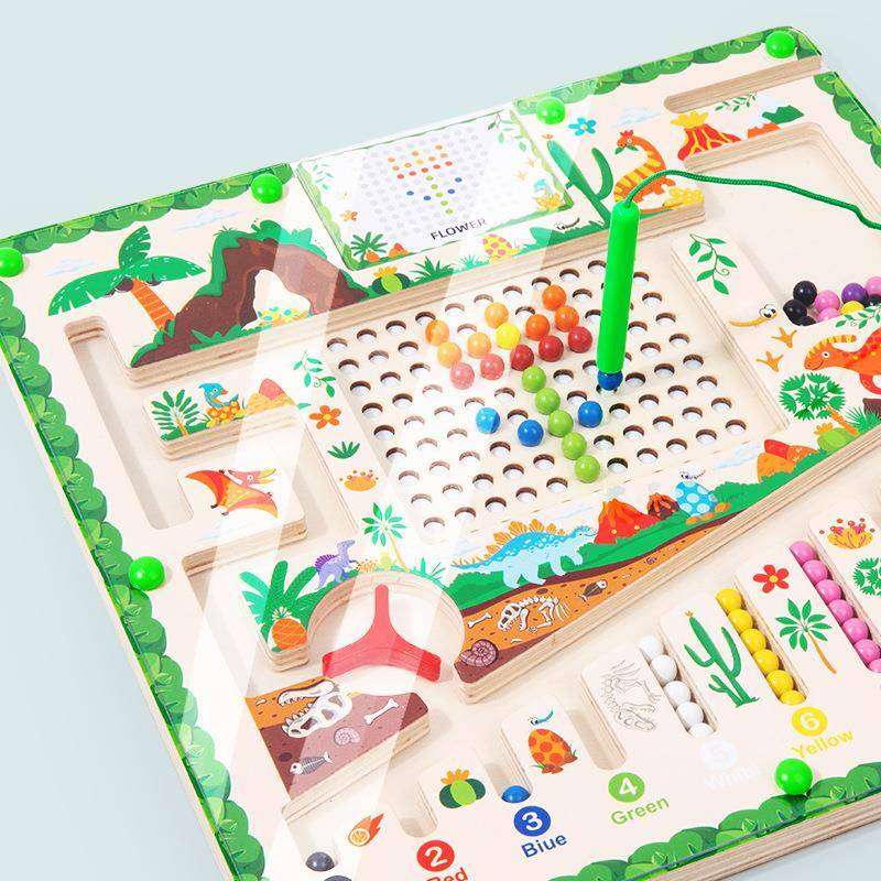 知育玩具 恐竜バラエティパズル盤