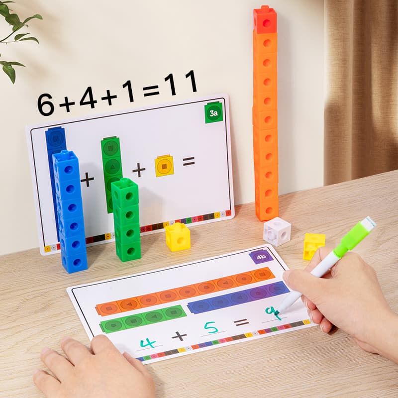 知育玩具 計算 積み木で学ぶ算数パズル