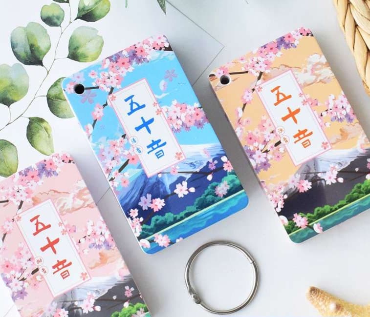 知育玩具 和風花見学習カード
