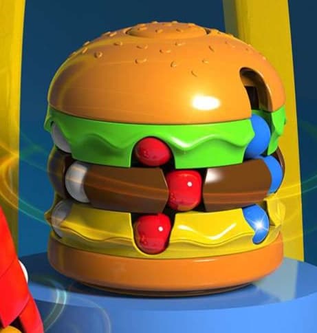 知育玩具 くるくるハンバーガーパズル