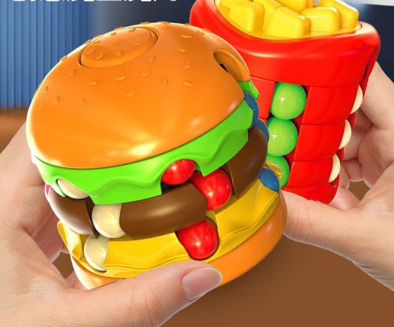 知育玩具 くるくるハンバーガーパズル