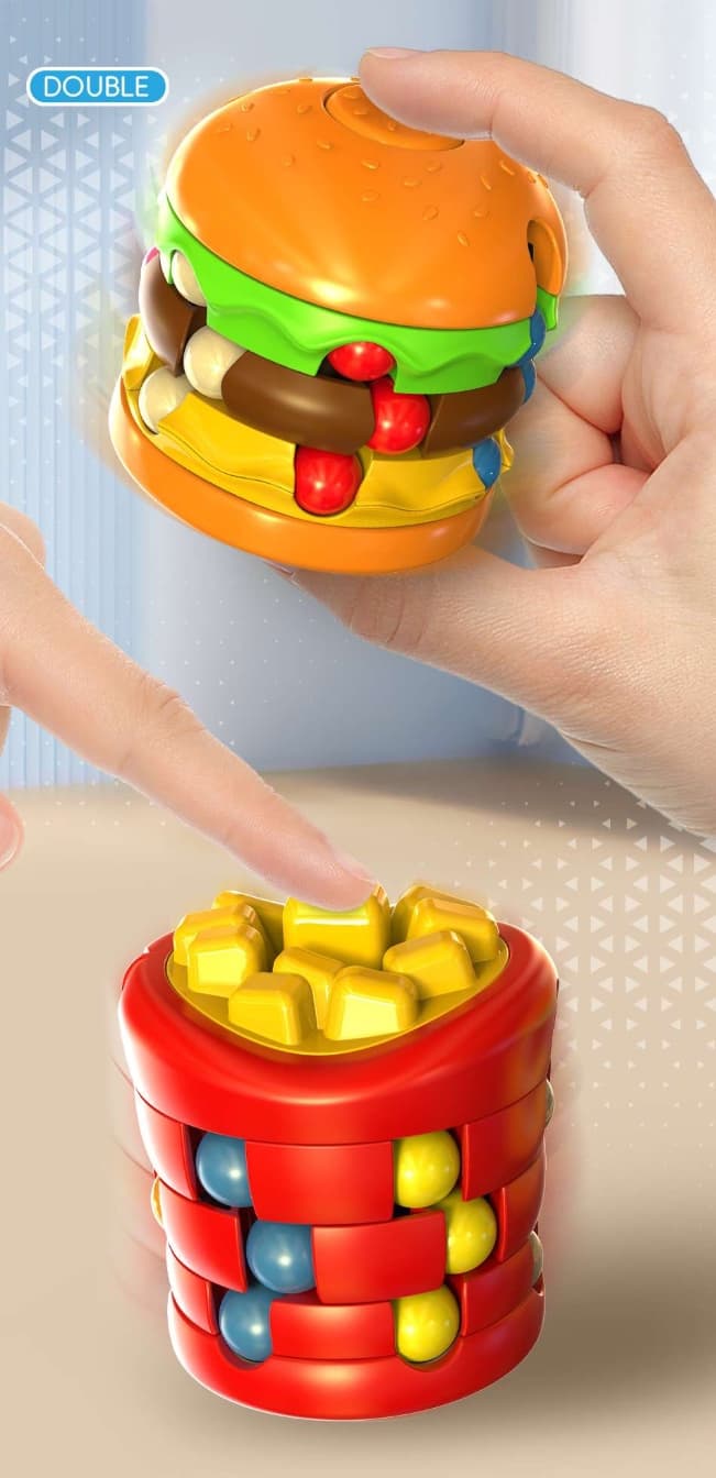 知育玩具 くるくるハンバーガーパズル