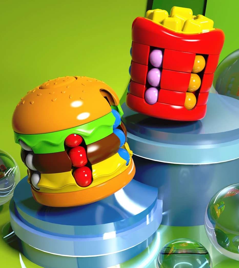 知育玩具 くるくるハンバーガーパズル