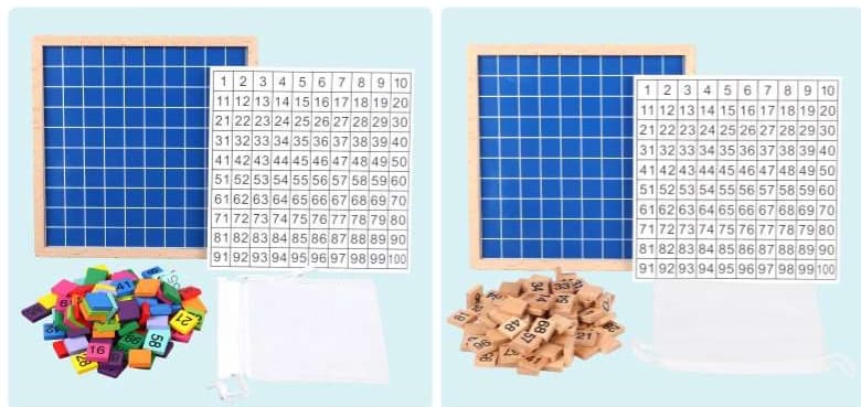 知育玩具 モンテッソーリ式数字盤セット