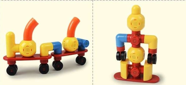 知育玩具 くねくねパイプカー