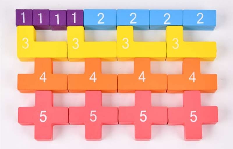 知育玩具 知育パズル立体数字キューブ