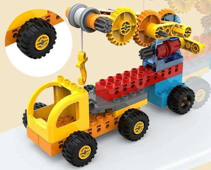知育玩具 動く機械のブロックセット
