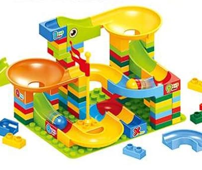 知育玩具 知育ブロック スロープ迷路セット