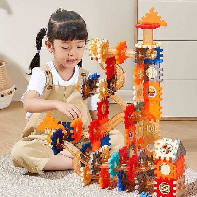 知育玩具 知育ブロック迷路 組み立てキューブ