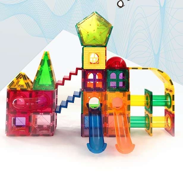 知育玩具 透明ブロック組立遊具セット