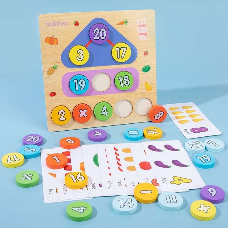 知育玩具 知育パズル・数の積み木セット