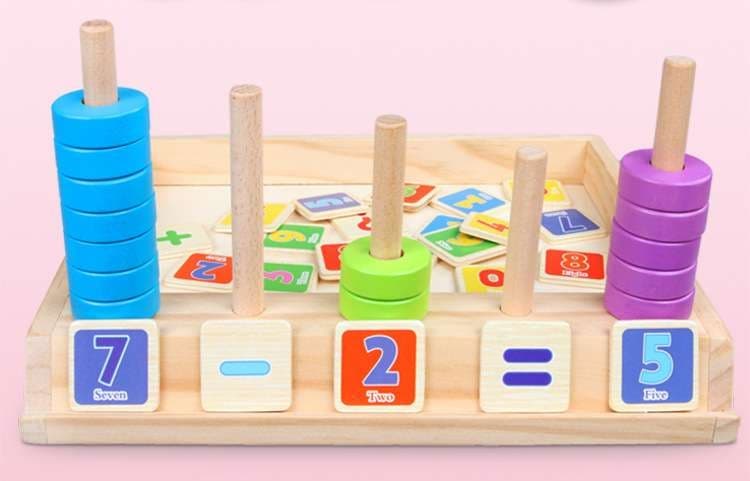 知育玩具 積み木で遊ぶ数字お勉強セット