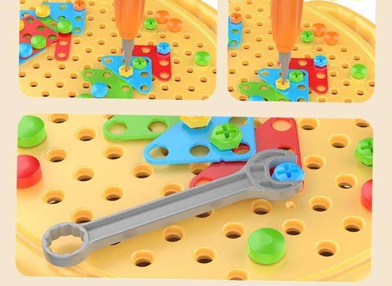 知育玩具 知育工具箱 ブロックおもちゃセット