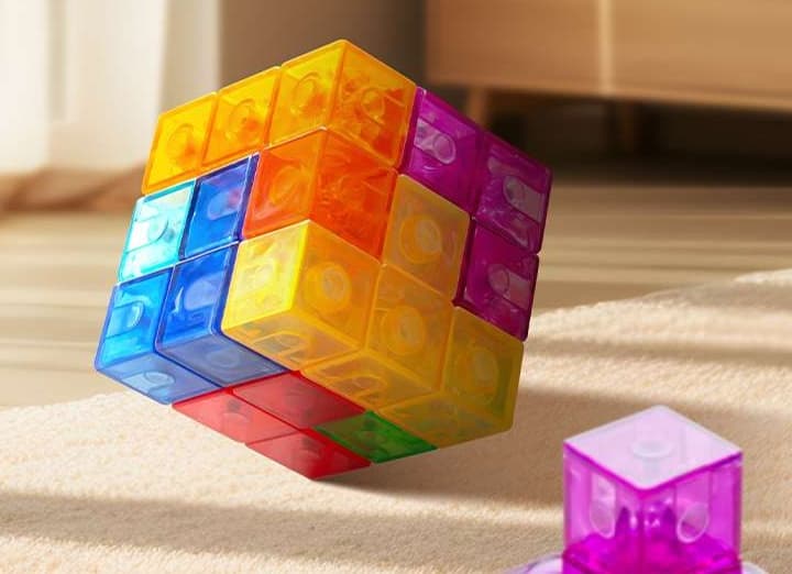 知育玩具 磁力パズルキューブ