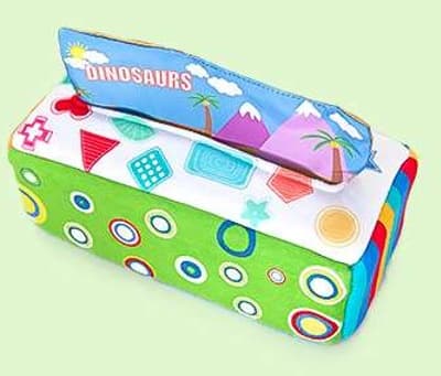 知育玩具 動物バス型ティッシュケース
