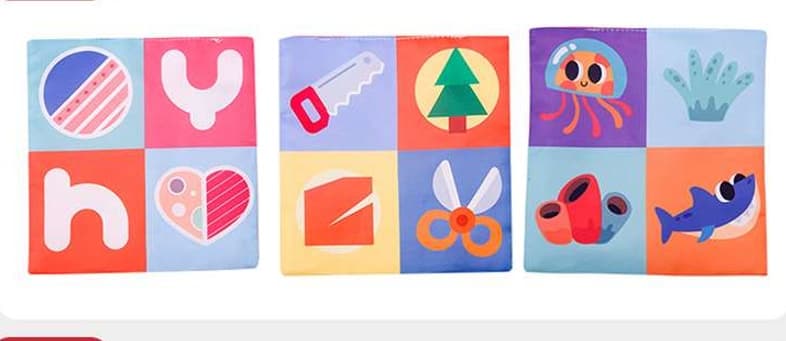 知育玩具 赤ちゃん楽しい布絵本セット