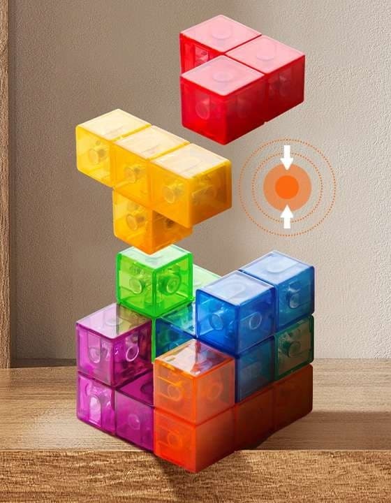 知育玩具 磁力パズルキューブ