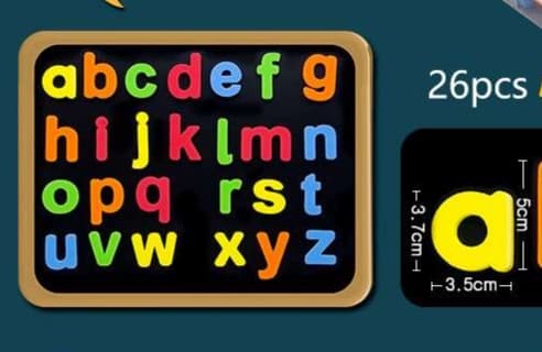 知育玩具 アルファベットと数字の磁石セット