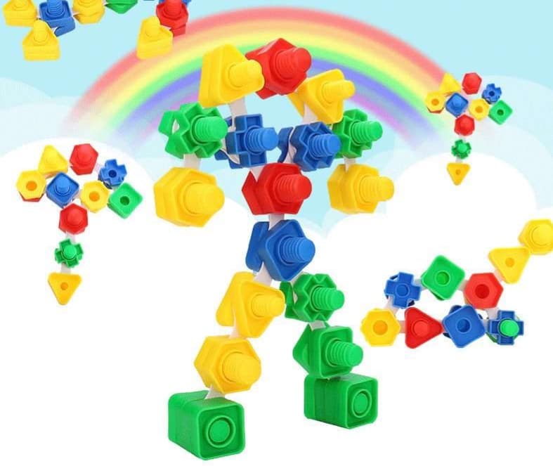 知育玩具 知育ブロック・ネジ遊びセット