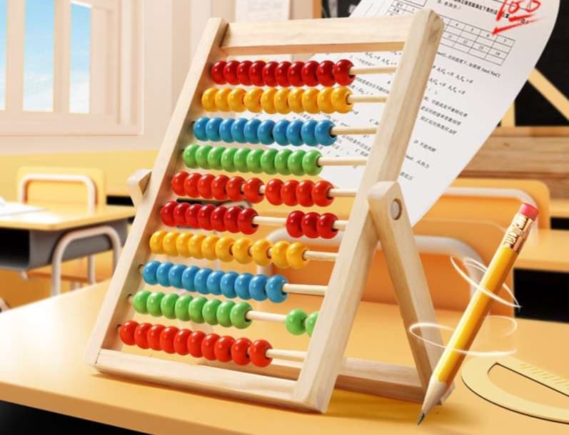 知育玩具 そろばん式知育計算フレーム