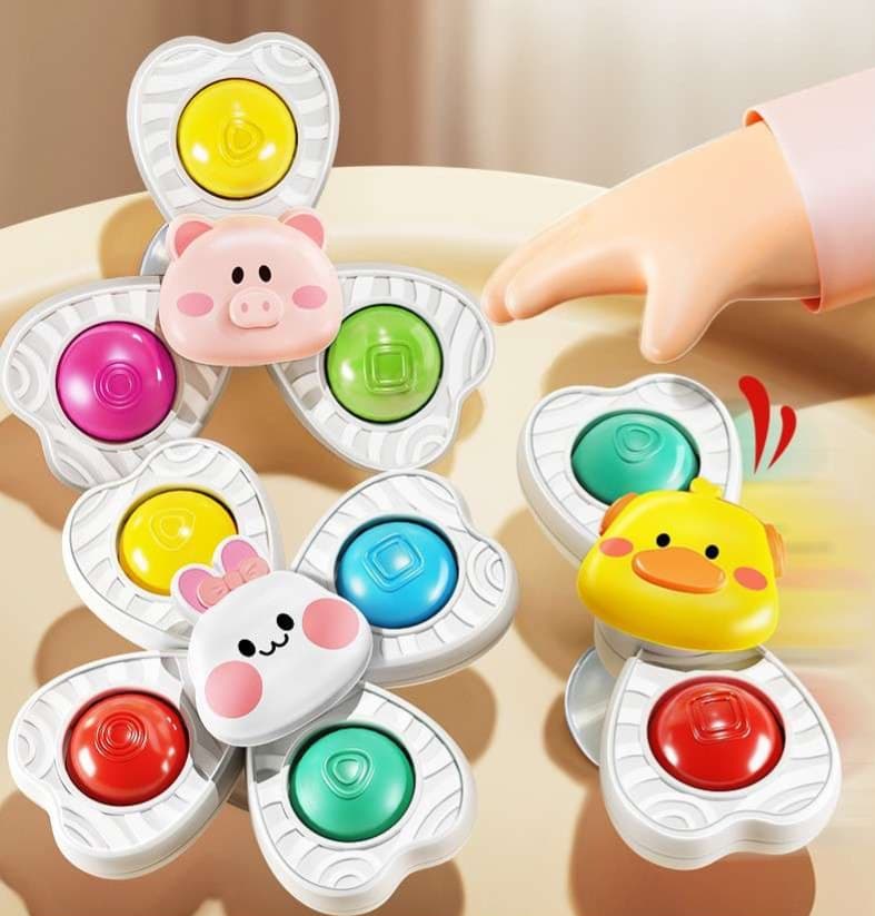 知育玩具 赤ちゃん喜ぶ!音楽回転ボールセット