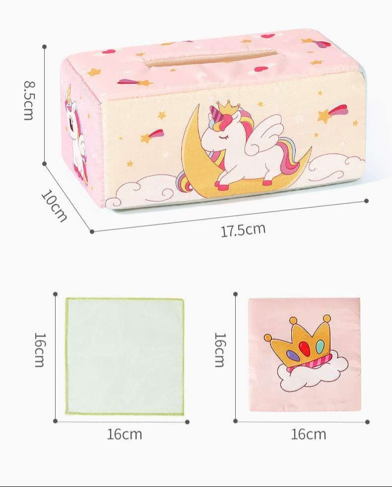 知育玩具 ユニコーンの魔法ティッシュボックス