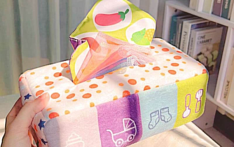 知育玩具 赤ちゃん知育ティッシュボックス