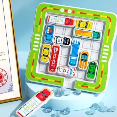 知育玩具 脳トレ駐車場パズル