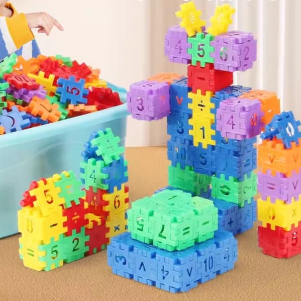 知育玩具 数字パズルブロック 算数つみき