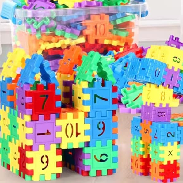 知育玩具 数字パズルブロック 算数つみき