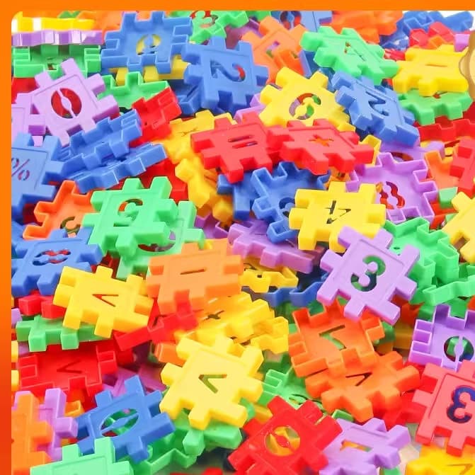 知育玩具 数字パズルブロック 算数つみき