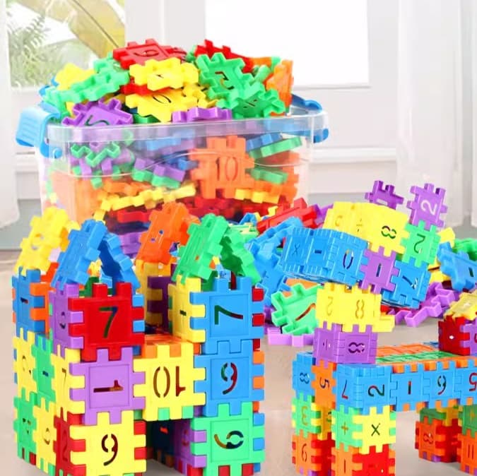 知育玩具 数字パズルブロック 算数つみき