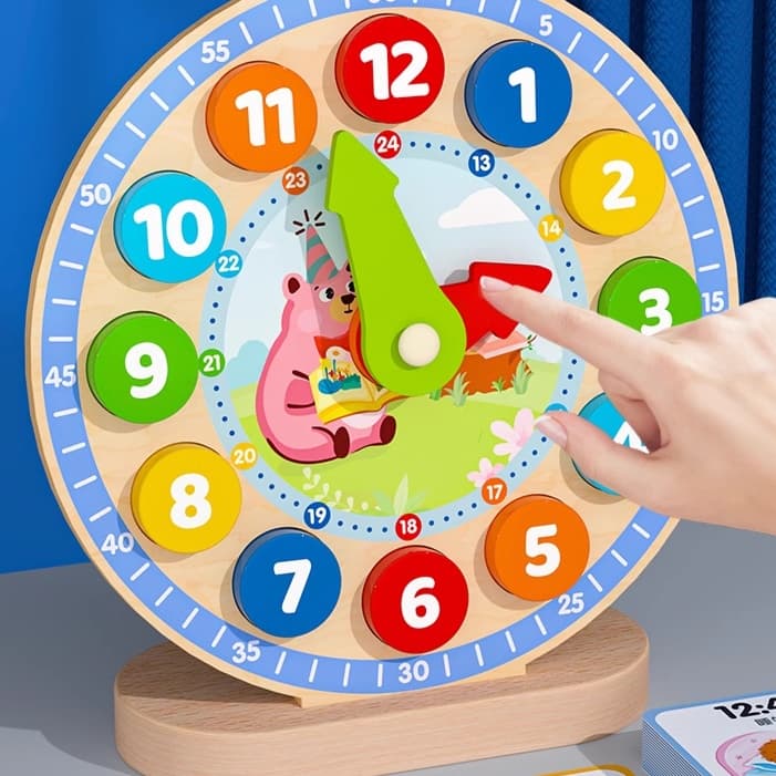 知育玩具 知育時計パズル 楽しくお勉強