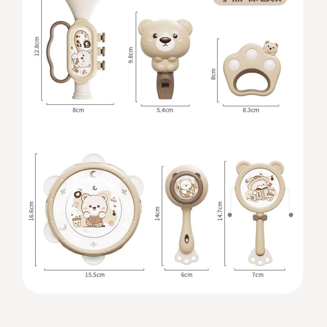 知育玩具 動物モチーフ歯がため楽器セット