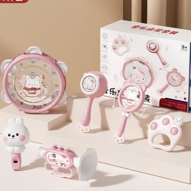 知育玩具 動物モチーフ歯がため楽器セット