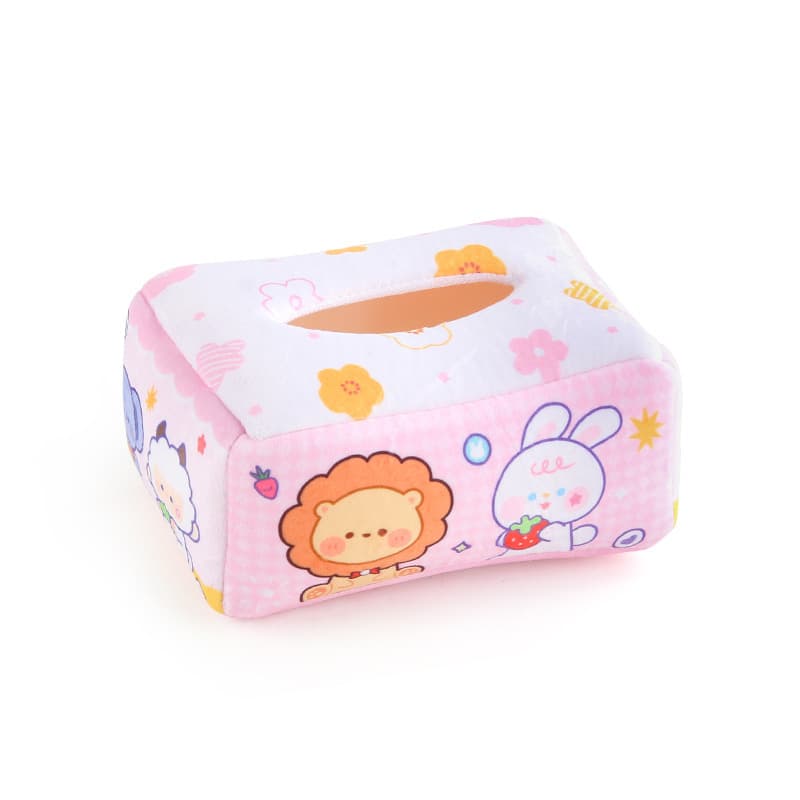 知育玩具 ティッシュ ふかふか布製ティッシュボックス
