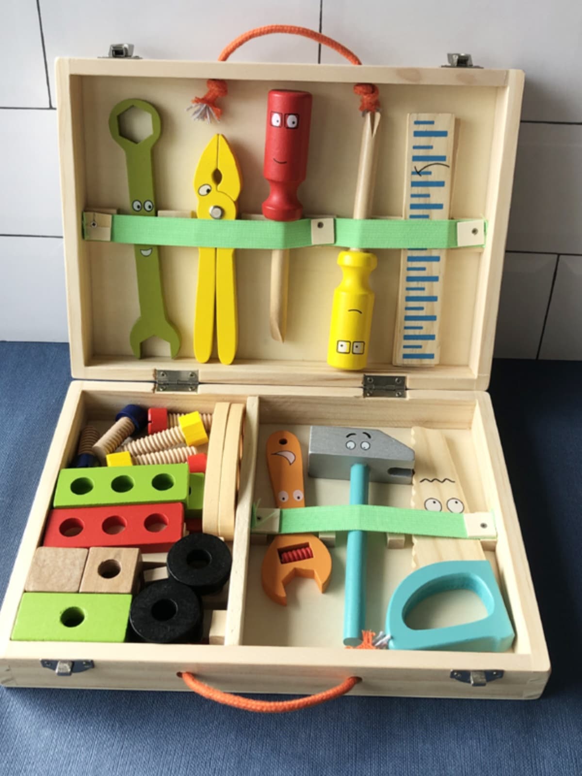 知育玩具 笑顔の大工さん道具箱セット