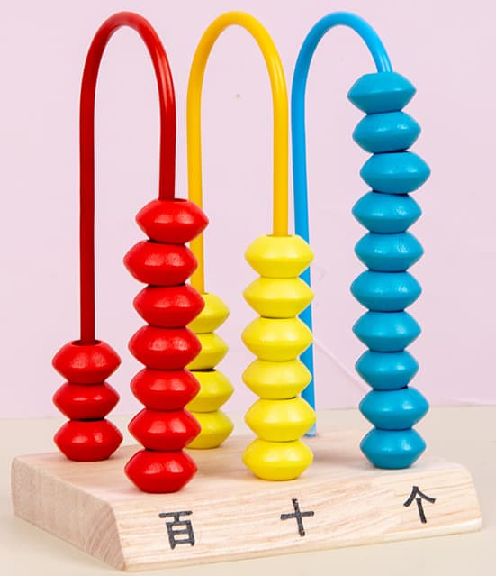 知育玩具 計算 幼児向け木製算数そろばんボード