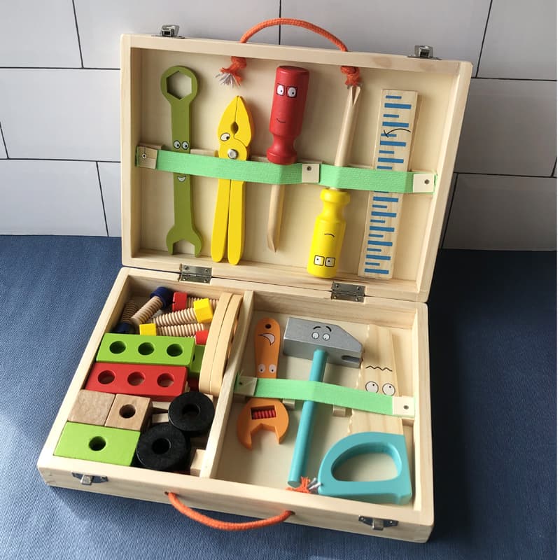 知育玩具 笑顔の大工さん道具箱セット